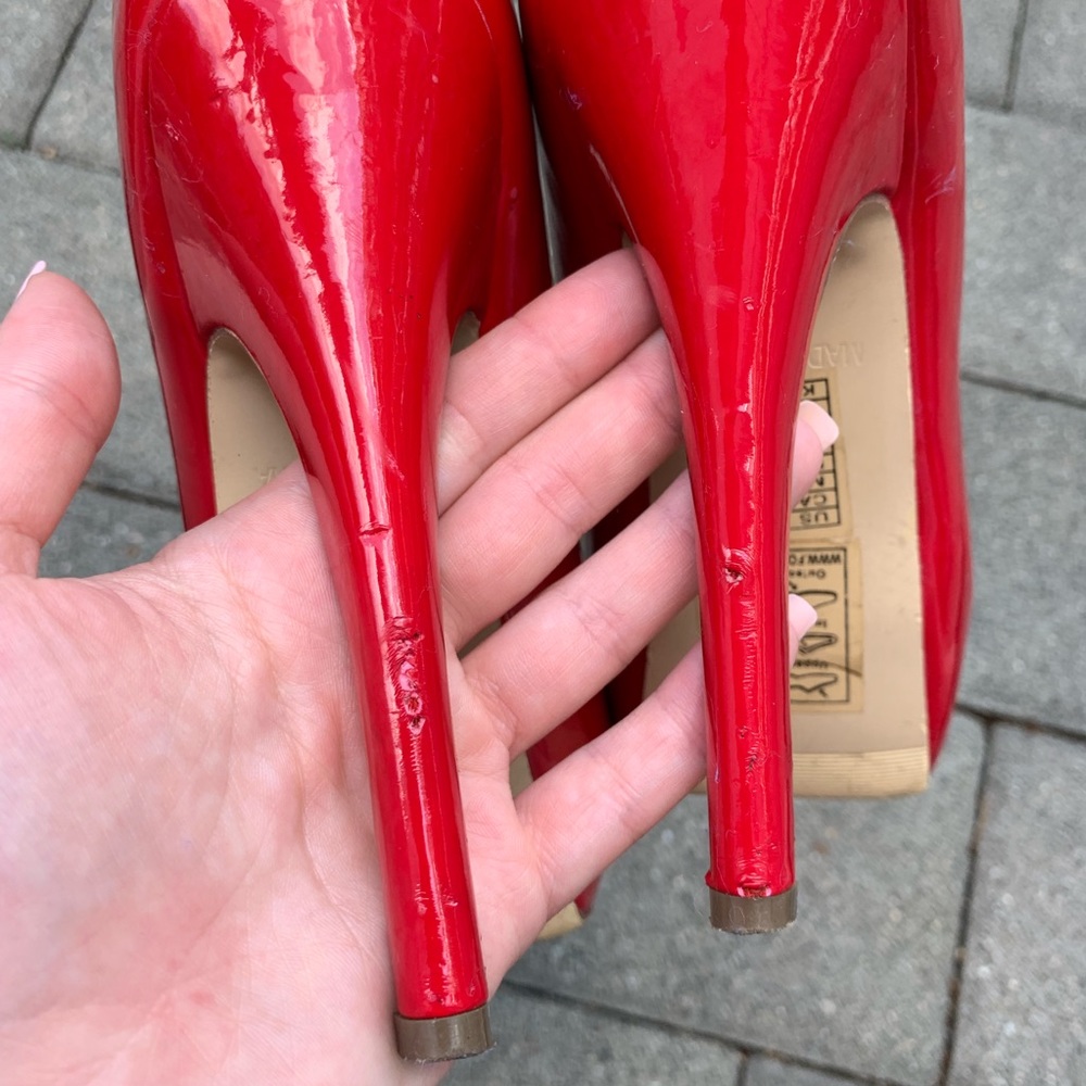 Red Patent Pumps - Picture 4 of 5
